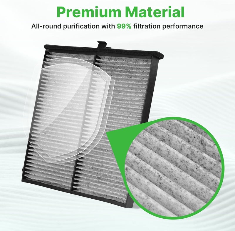 RVgolf Engine+Cabin Air Filters Fit for 2013-2023 Mazda CX-5(2.0L/2.5L), 2014-2018 Mazda 3 (2.0L/2.5L), 2014-2020 Mazda 6 (2.5L) Engine Air Filter Replacement Air Filter Accessories# CF11811 CA11259 - Image 2
